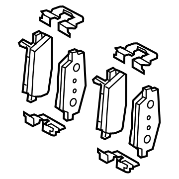2023 Hyundai Genesis G70 Brake Pad Set - 58302-J5A00