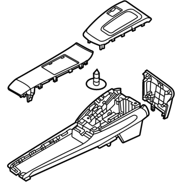 Hyundai 84650-L1020-SSW COVER ASSY-CONSOLE UPR
