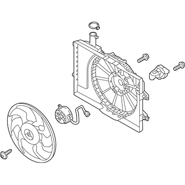 Hyundai Fan Motor - 25380-M6000