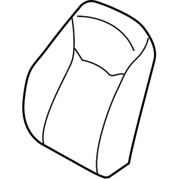 Hyundai 88361-3V470-XBC Front Driver Side Seat Back Covering