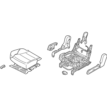 Hyundai 89200-4Z000-R3X Cushion Assembly-2ND Seat,RH