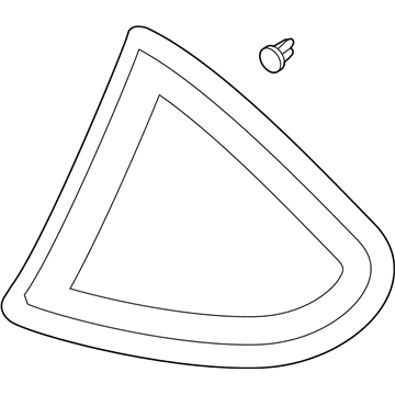 Hyundai 87820-2C032 Glass & MOULDING Assembly-Quarter
