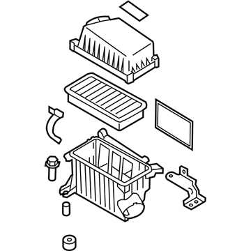 Hyundai Accent Air Filter Box - 28110-1G200