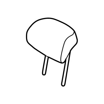 Hyundai 89700-DS100-E2E HEADREST ASSY-REAR SEAT