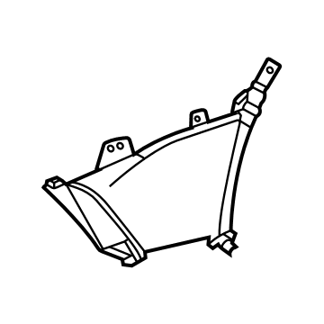 Hyundai 86542-L0400 Air Duct-FR Bumper,RH