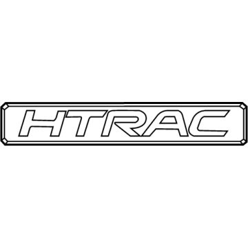 Hyundai 86316-S8000 Htrac Emblem