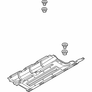 Hyundai 84217-P0400 UNDER COVER ASSY,LH
