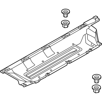 Hyundai 84227-P0400 UNDER COVER ASSY,RH