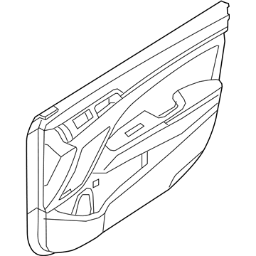 Hyundai 82305-F2FX0-TRY Panel Assembly-Front Door Trim,LH