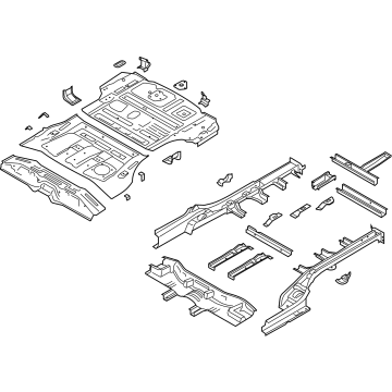 Hyundai 65500-S8000 Panel Complete-Rear Floor