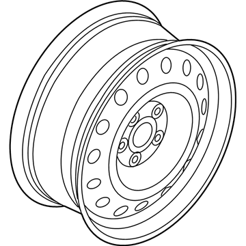 Hyundai 52910-C2910 16 Spare Rim Wheel