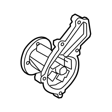 Hyundai Elantra Water Pump - 25100-2J000