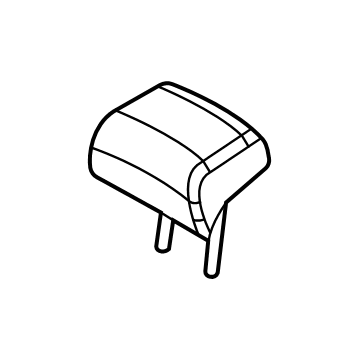 Hyundai 89705-CW010-KIF Headrest Assembly-Rear Seat Center
