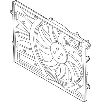 Hyundai Santa Fe Cooling Fan Assembly - 25380-S1400