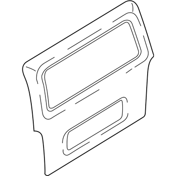 73700-26072 Hyundai Panel Assembly-Tail Gate Illustration 1 of 1