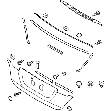 Hyundai 87370-3N780 MOULDING Assembly-Back Panel