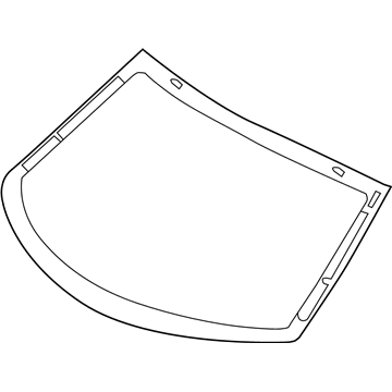 Hyundai 87111-2D000 Glass Assembly-Rear Window