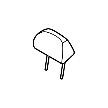 Hyundai 89R00-L1520-VSA Headrest Assembly-Rear Seat Center