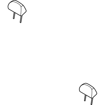 Hyundai 89700-L1020-VSA Headrest Assembly-Rear Seat