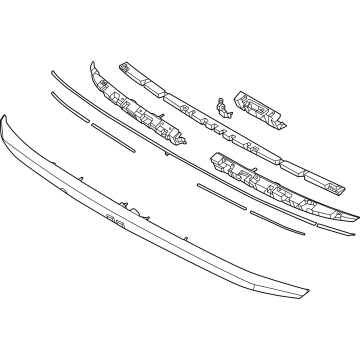 Hyundai 87328-KL100 GARNISH ASSY-TAIL GATE,LWR