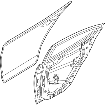 Hyundai 77004-AB000 Panel Assembly-Rear Door,RH