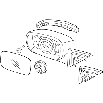 Hyundai 87610-3M580 Mirror Assembly-Outside Rear View,LH