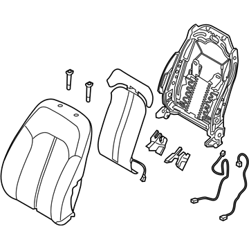 Hyundai 88300-C2KC0-XR2 Back Assembly-Front Seat Driver