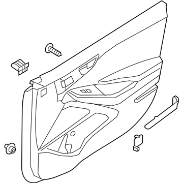 Hyundai 82308-G7030-T9Y Panel Assembly-Front Door Trim,RH