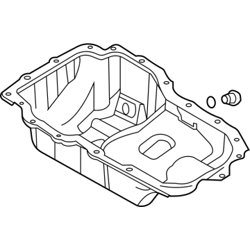 2021 Hyundai Santa Fe Hybrid Oil Pan - 21510-2M800
