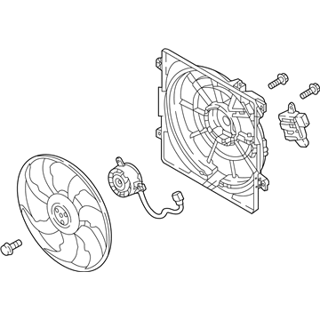 Hyundai Fan Motor - 25380-D3600
