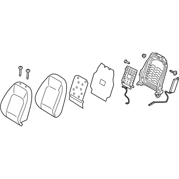 Hyundai 88300-J9670-SVE Back Assembly-FR Seat,LH