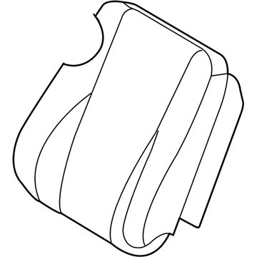 Hyundai 88370-2E100-G8G Front Driver Side Seat Back Covering
