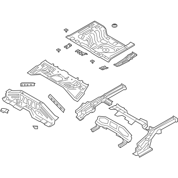 Hyundai 65500-K2100 Panel Complete-Rear Floor