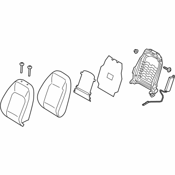 Hyundai 88A30-AA080-S8S Back Assembly-FR Seat,LH