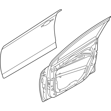 Hyundai 76004-CU000 PANEL ASSY-FRONT DOOR,RH