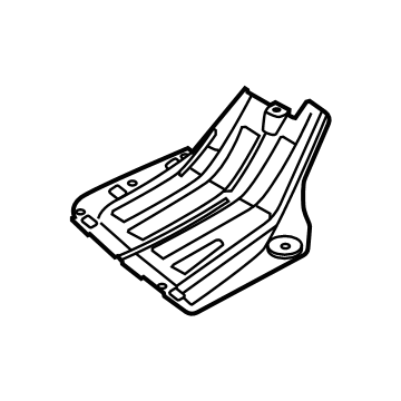 Hyundai 86675-AB000 Cover-RR Bumper Under,LH