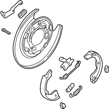 Hyundai Santa Fe XL Brake Dust Shield - 58270-2W000