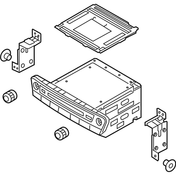 Hyundai 96560-B1671-RJ4 Head Unit Assembly-Avn