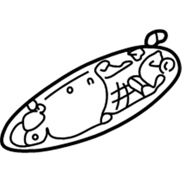 Hyundai 83650-3C000 Rear Exterior Door Handle Assembly, Left
