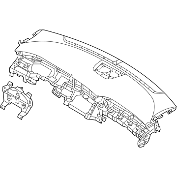 Hyundai 84701-CW000-NNB CRASH PAD ASSY-MAIN
