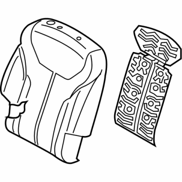Hyundai 89400-S8360-UBX Back Assembly-RR Seat RH