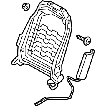 Hyundai 88310-J9230 Frame Assembly-FR Seat Back LH