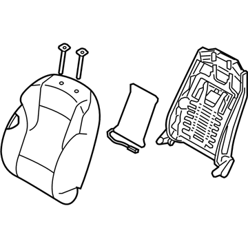 Hyundai 88300-3Q052-Y3Y Back Assembly-Front Seat Driver