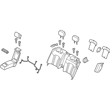 Hyundai 89305-B1210-PPR Back Assembly-Rear Seat