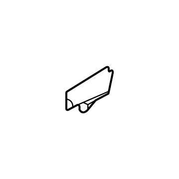 Hyundai 82422-T4000 HOLDER-FRONT DOOR WINDOW GLASS
