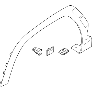 Hyundai 87711-N9000-CA GARNISH Assembly-FNDR Side,LH