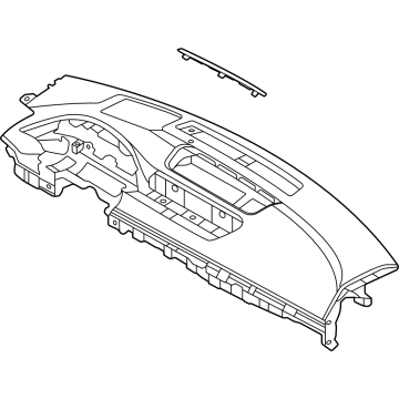 Hyundai 84701-T1200-NNB CRASH PAD ASSY-MAIN