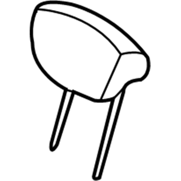 Hyundai 89700-4D120-CS2 Headrest Assembly-Rear Seat