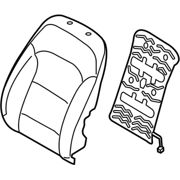 Hyundai 88460-F2010-SVS Front Right-Hand Seat Back Covering Assembly