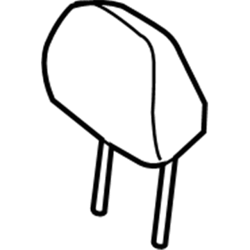 Hyundai 88700-F2000-SVS Headrest Assembly-Front Seat